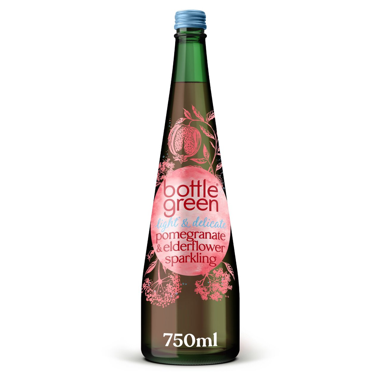 Bottlegreen Pomegranate & Elderflower Light Sparkling Presse Drink 750ml