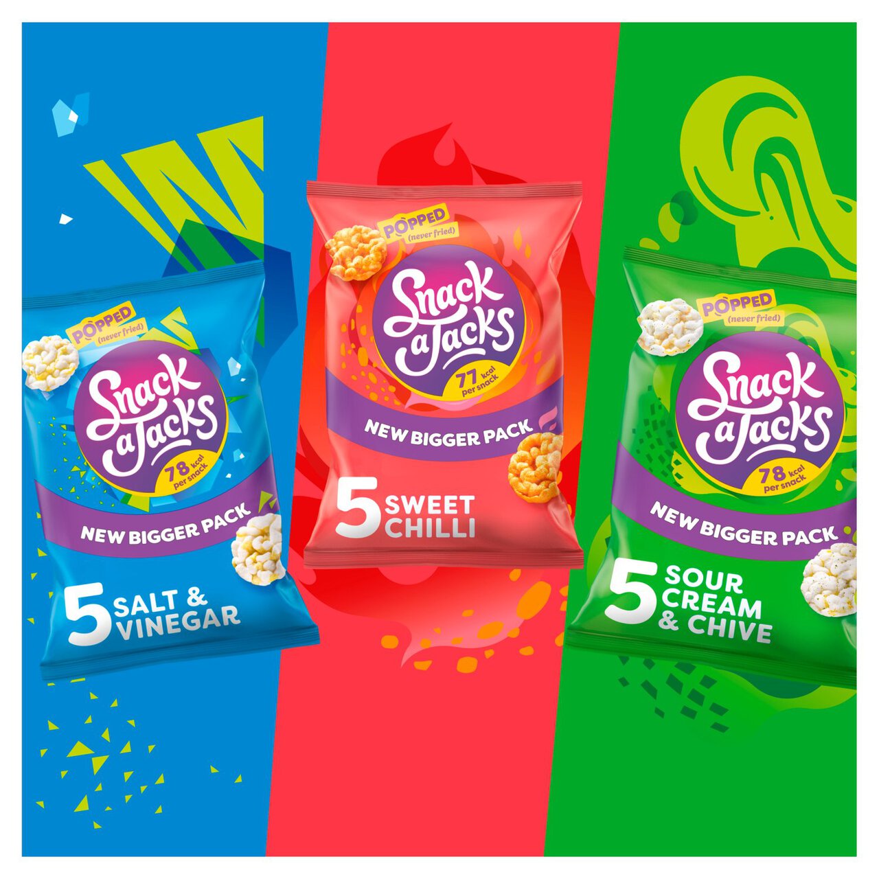 Snack a Jacks Sour Cream & Chive Multipack Rice Cakes 5 per pack
