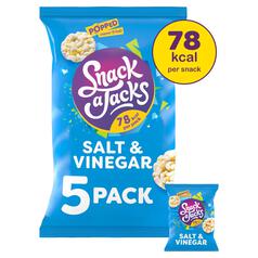 Snack a Jacks Salt & Vinegar Multipack Rice Cakes 5 per pack