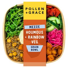 Pollen + Grace Mezze Houmous + Rainbow Veg Grain Bowl 275g