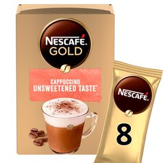 Nescafe Gold Cappuccino Unsweetened Instant Coffee 8 Sachets 8 per pack