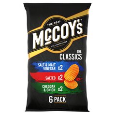 McCoy's Classic Variety Multipack Crisps 6 per pack