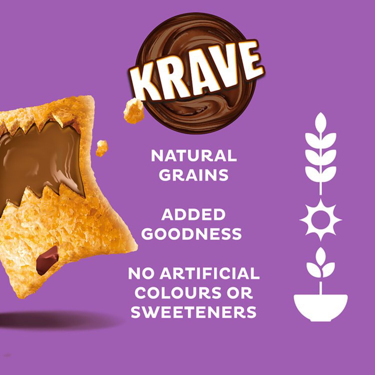 Kellogg's Krave Milk Chocolate Breakfast Cereal 750g