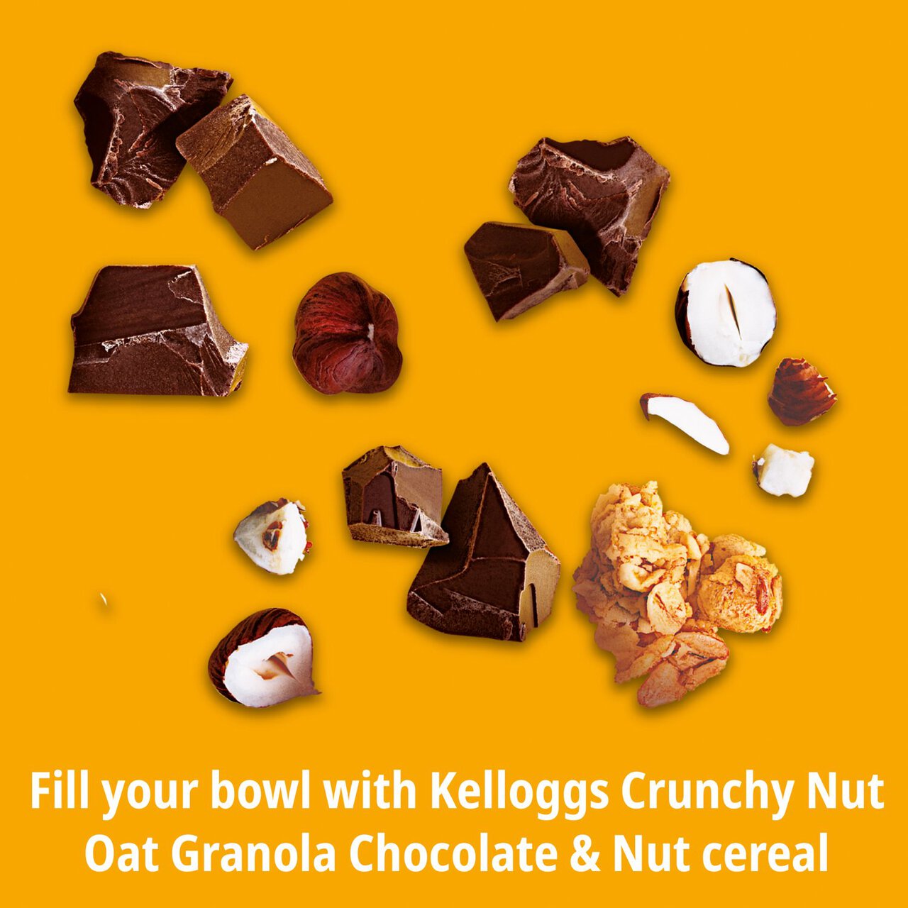 Kellogg's Crunchy Nut Hazelnut & Chocolate Breakfast Granola 600g