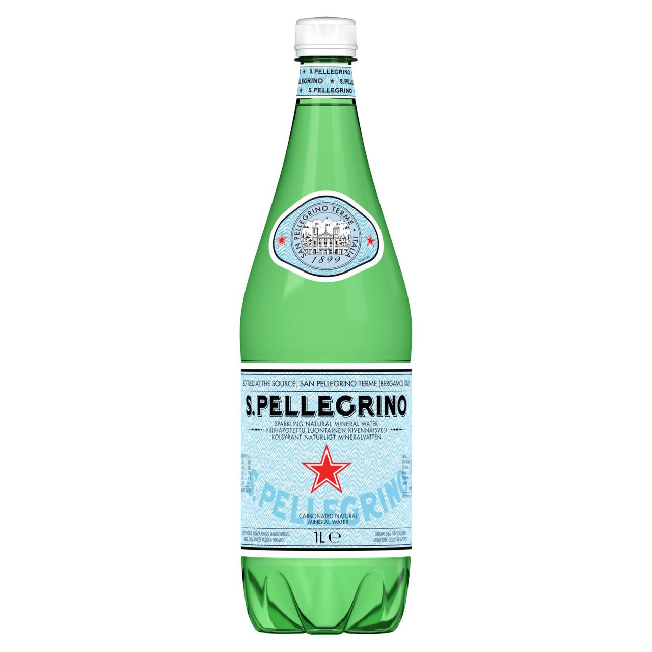 San Pellegrino Sparkling Natural Mineral Water 1l