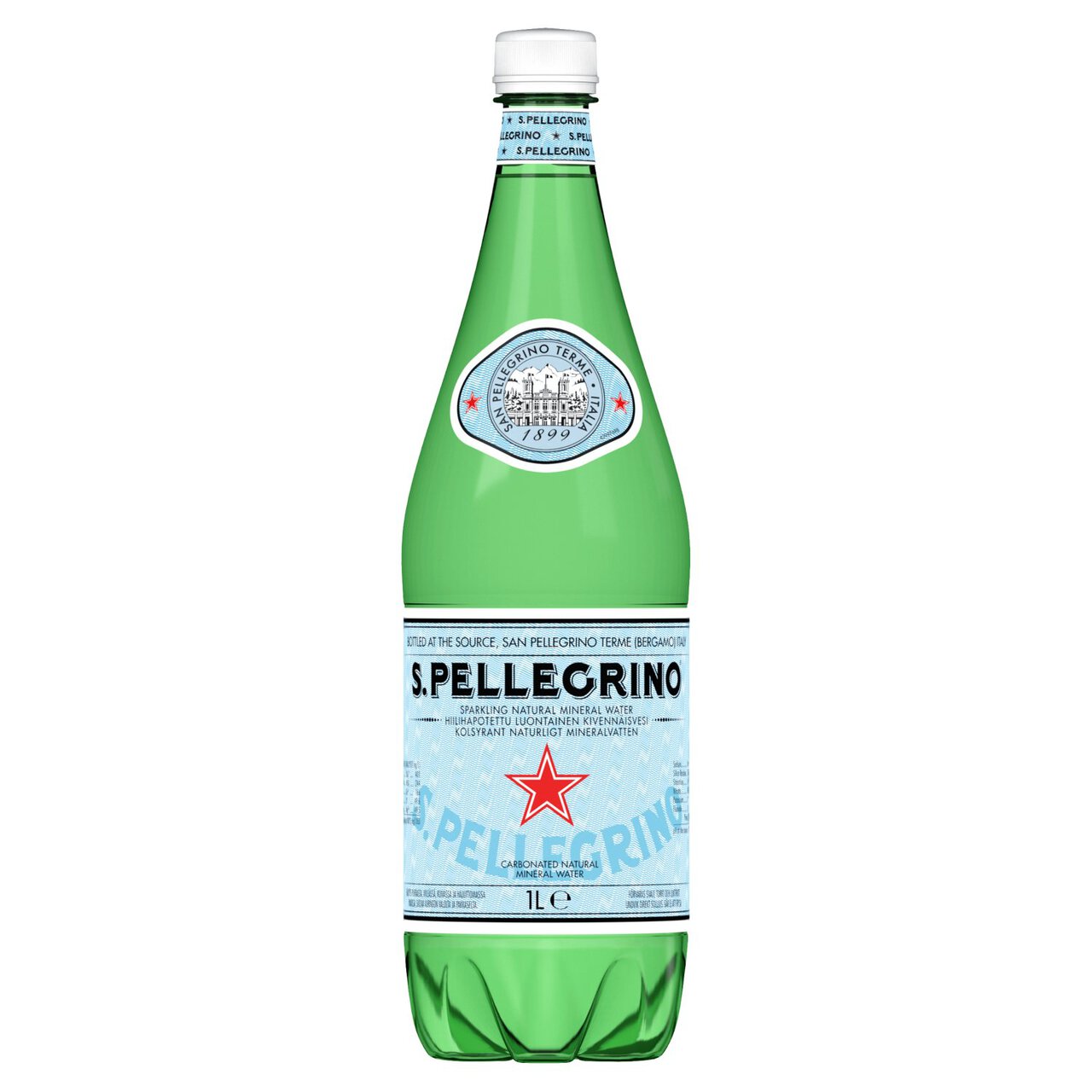 San Pellegrino Sparkling Natural Mineral Water 1L - Tesco Groceries