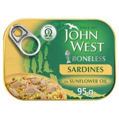 John West Boneless Sardines In Sunflower Oil 95g