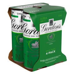 Gordon's Gin & Tonic 4 x 250ml
