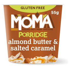 MOMA Dairy Free Almond Butter & Salted Caramel Porridge Pot 55g