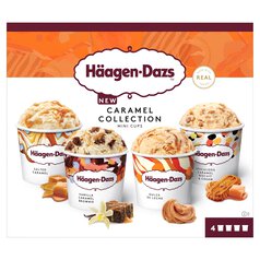 Haagen-Dazs Caramel Collection Mini Cups Ice Cream 4 x 95ml