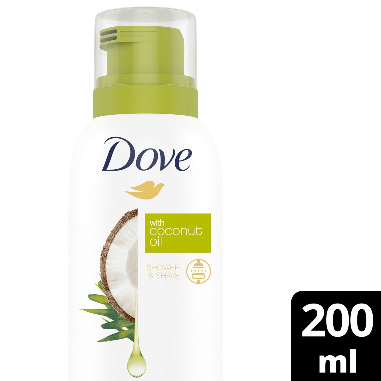 Dove Coconut Oil Shower Mousse 200ml