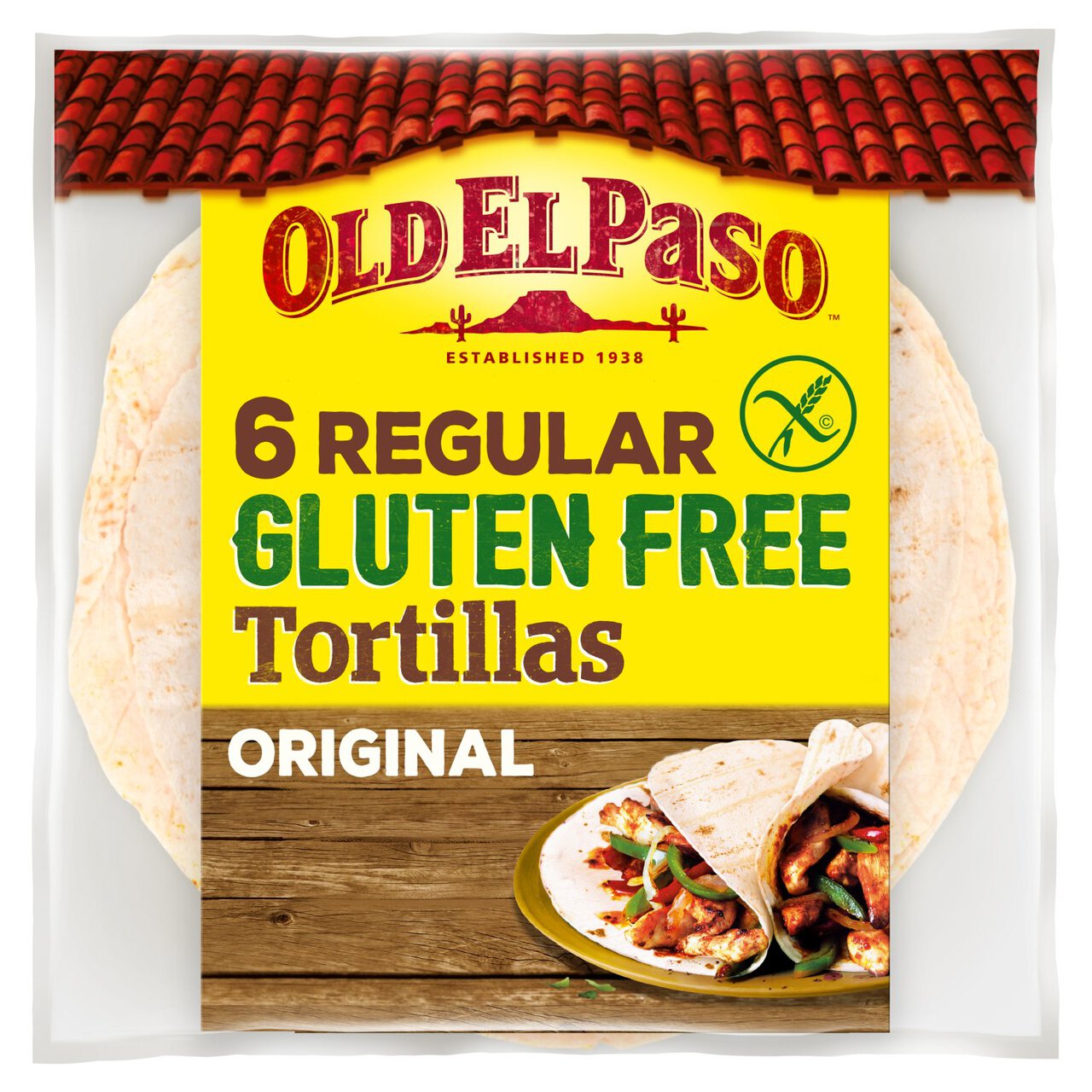 Old El Paso Gluten Free Tortilla Fajita Wraps 6 per pack