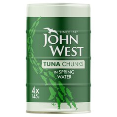 John West Tuna Chunks In Spring Water 4 Pack 4 x 145g