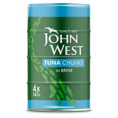 John West Tuna Chunks In Brine 4 Pack 4 x 145g