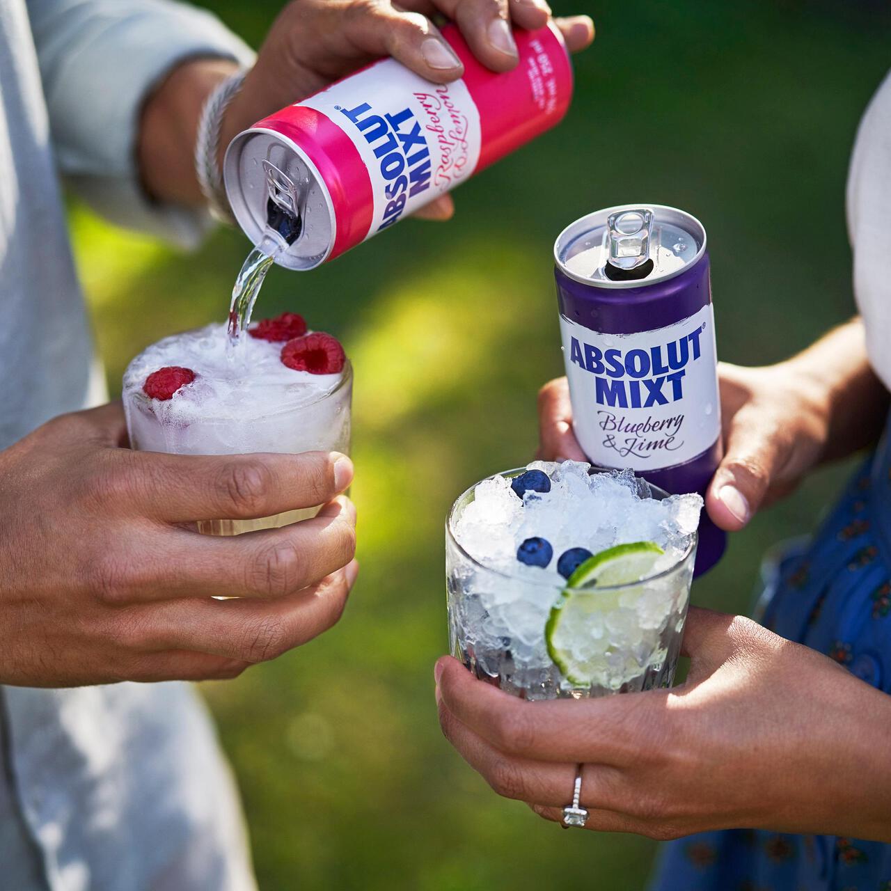 Absolut Mixt Blueberry & Lime Swedish Vodka Can 250ml