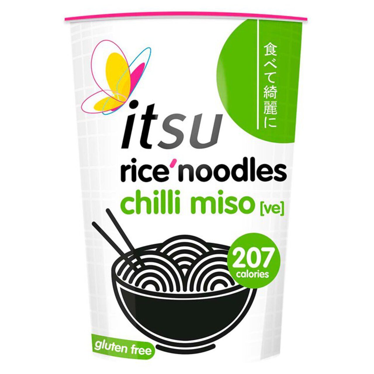 Itsu Chilli Miso Rice Noodles Cup 64g