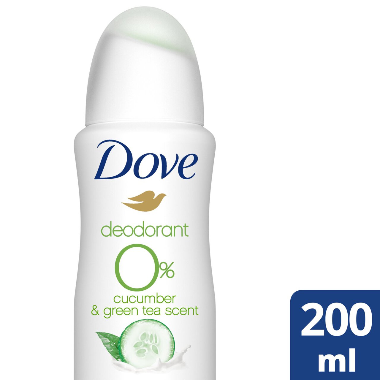 Dove Women 0% Aluminium Cucumber & Green Tea Deodorant Aerosol 200ml