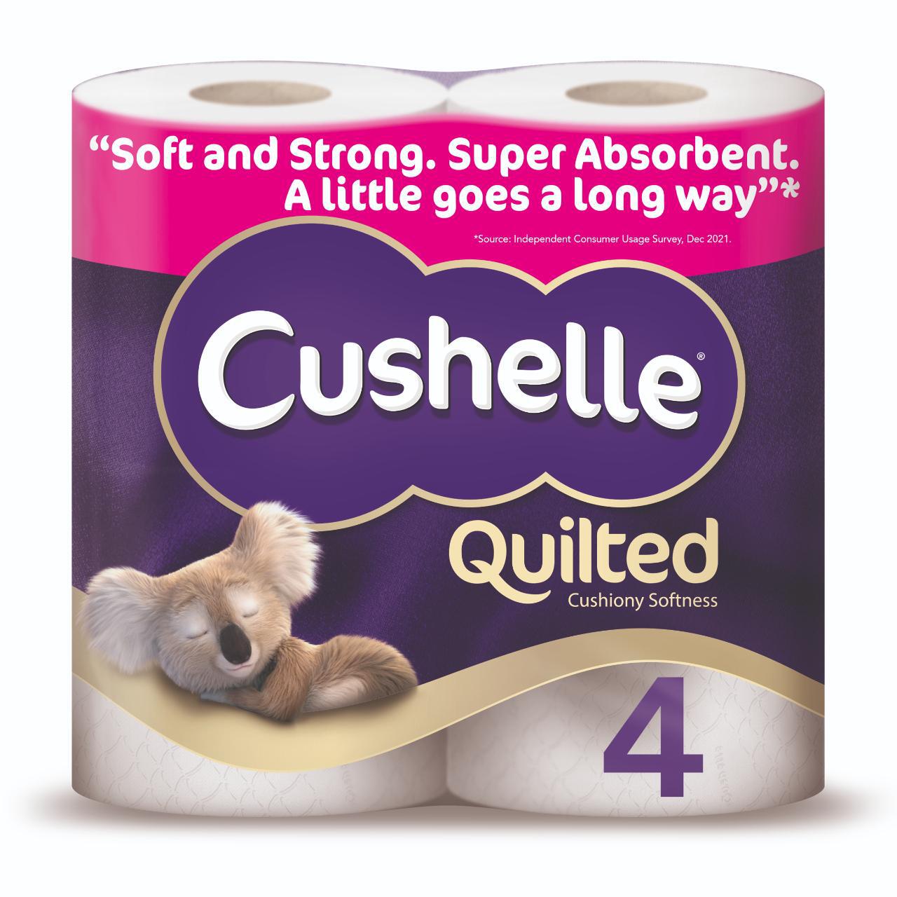 Cushelle Quilted Toilet Rolls 4 per pack