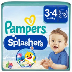 Pampers Splashers Swim Nappies, Size 3-4 (6-11kg) 12 per pack