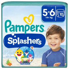 Pampers Splashers Swim Nappies, Size 5-6 (14+kg) 10 per pack