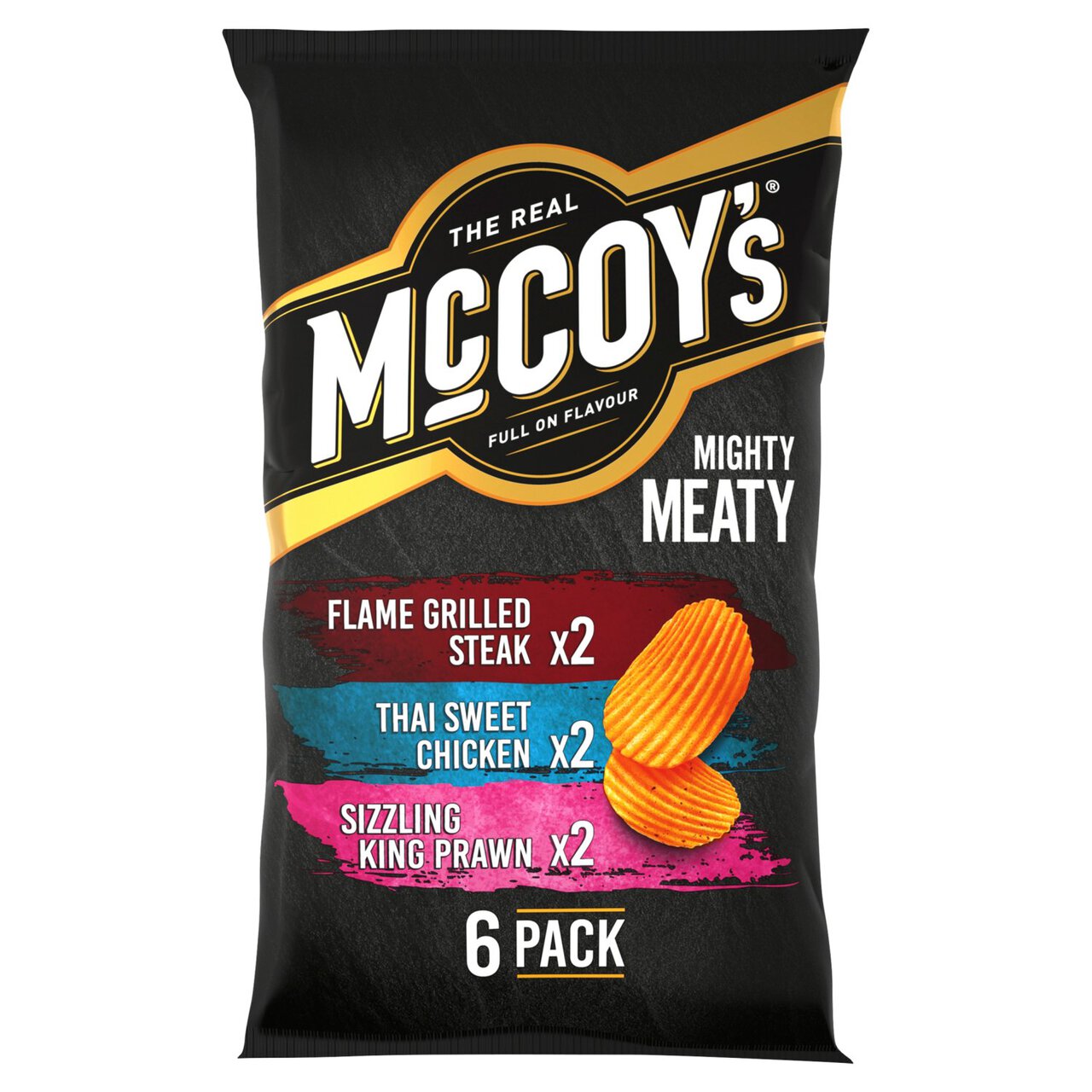 McCoy's Ridge Cut Meaty Chips 6 per pack