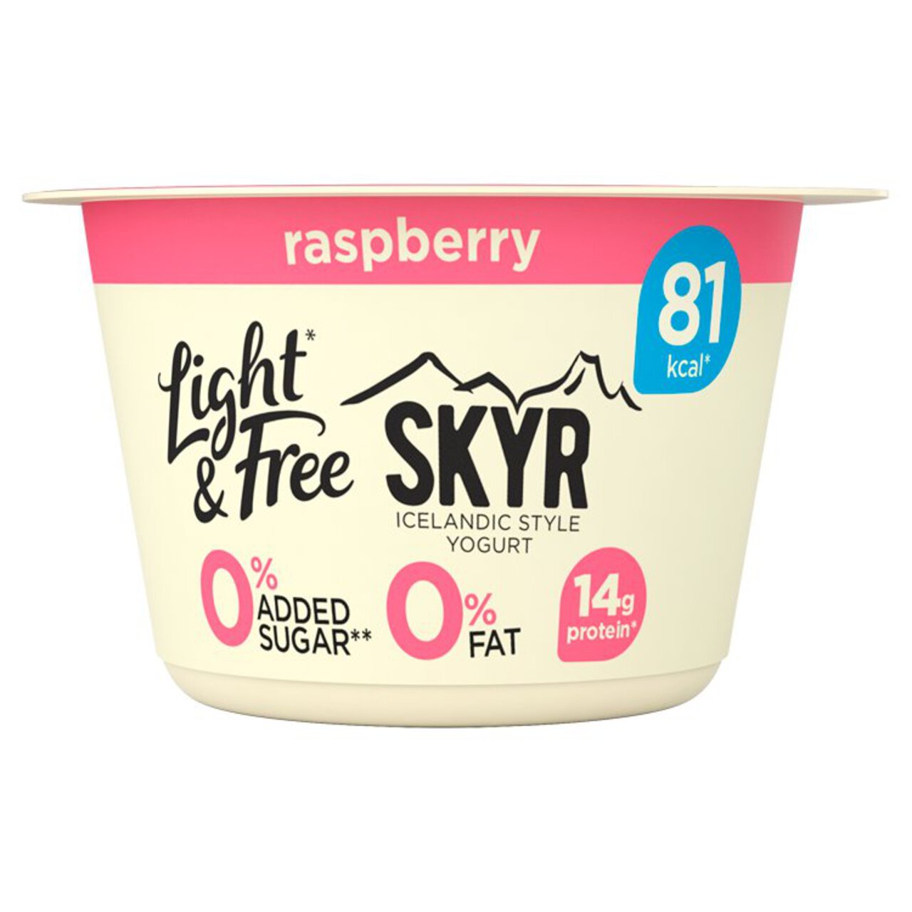 Light & Free Skyr Raspberry Flavour Protein Yoghurt 150g