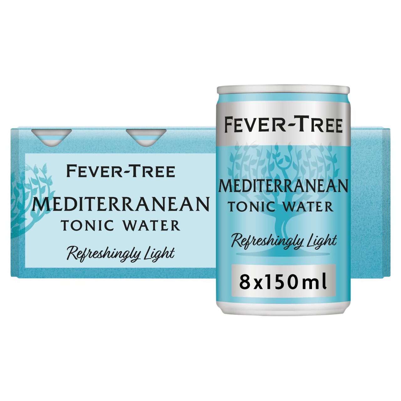 Fever-Tree Light Mediterranean Tonic Cans 8 x 150ml
