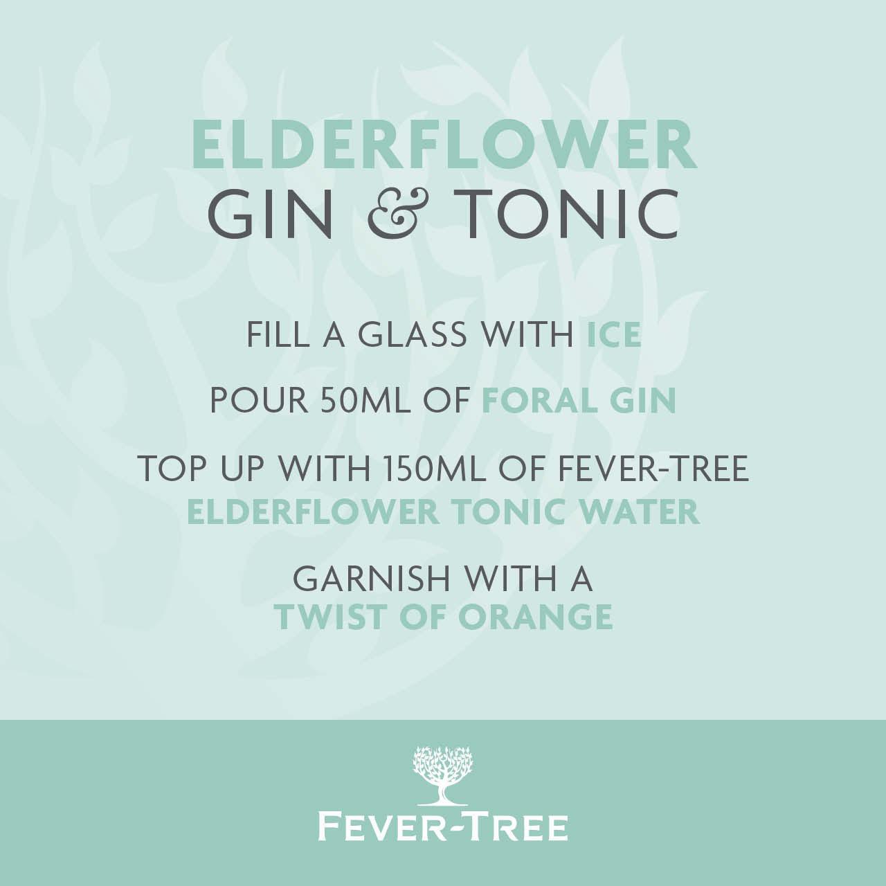 Fever-Tree Light Elderflower Tonic Cans 8 x 150ml