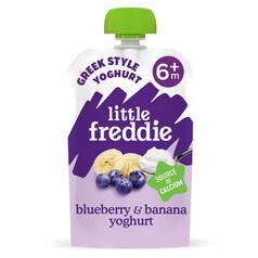 Little Freddie Blueberry & Banana with Greek Yoghurt Organic Pouch, 6 mths+ 100g