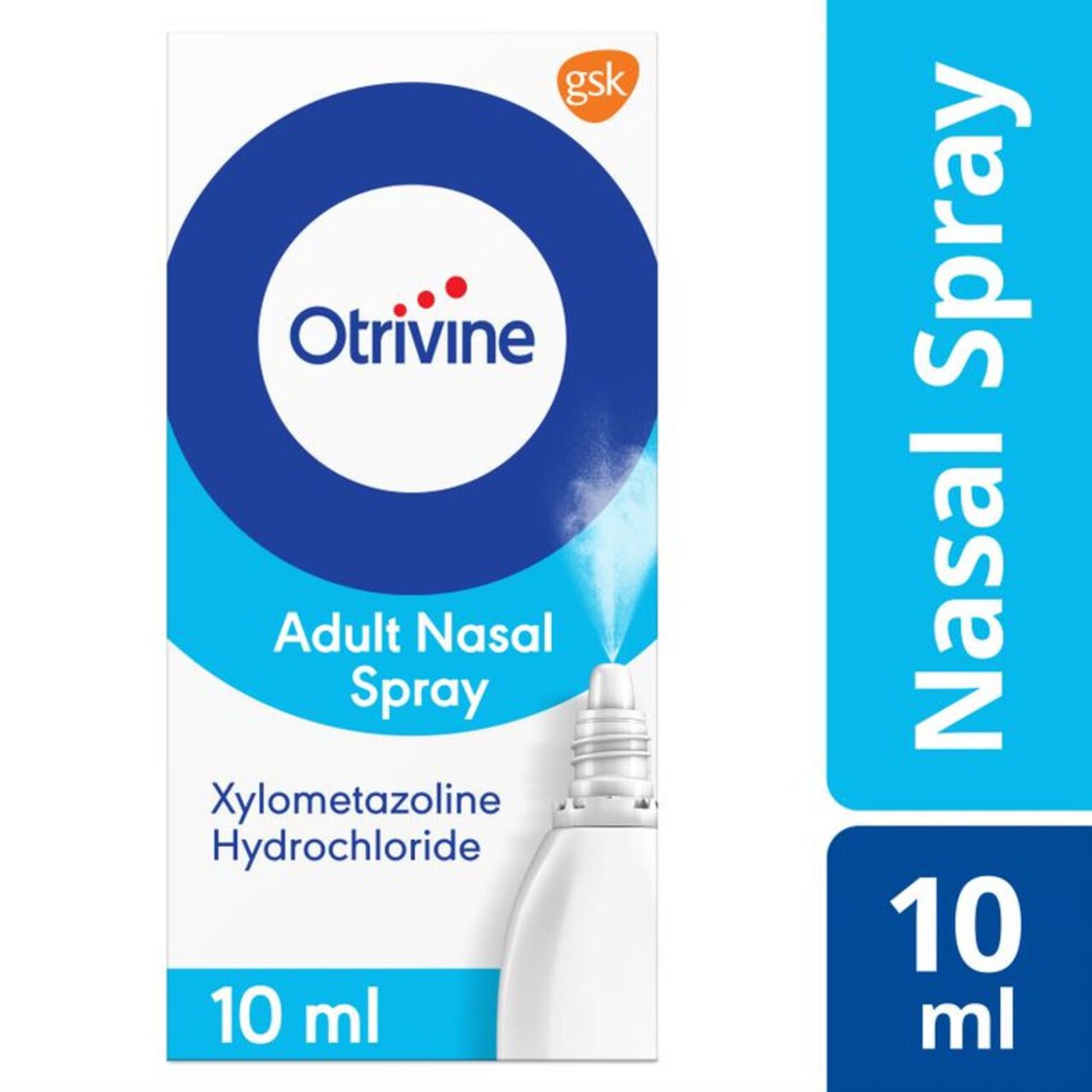 Otrivine Decongestant Nasal Spray Sinusitis Relief 10ml 10ml