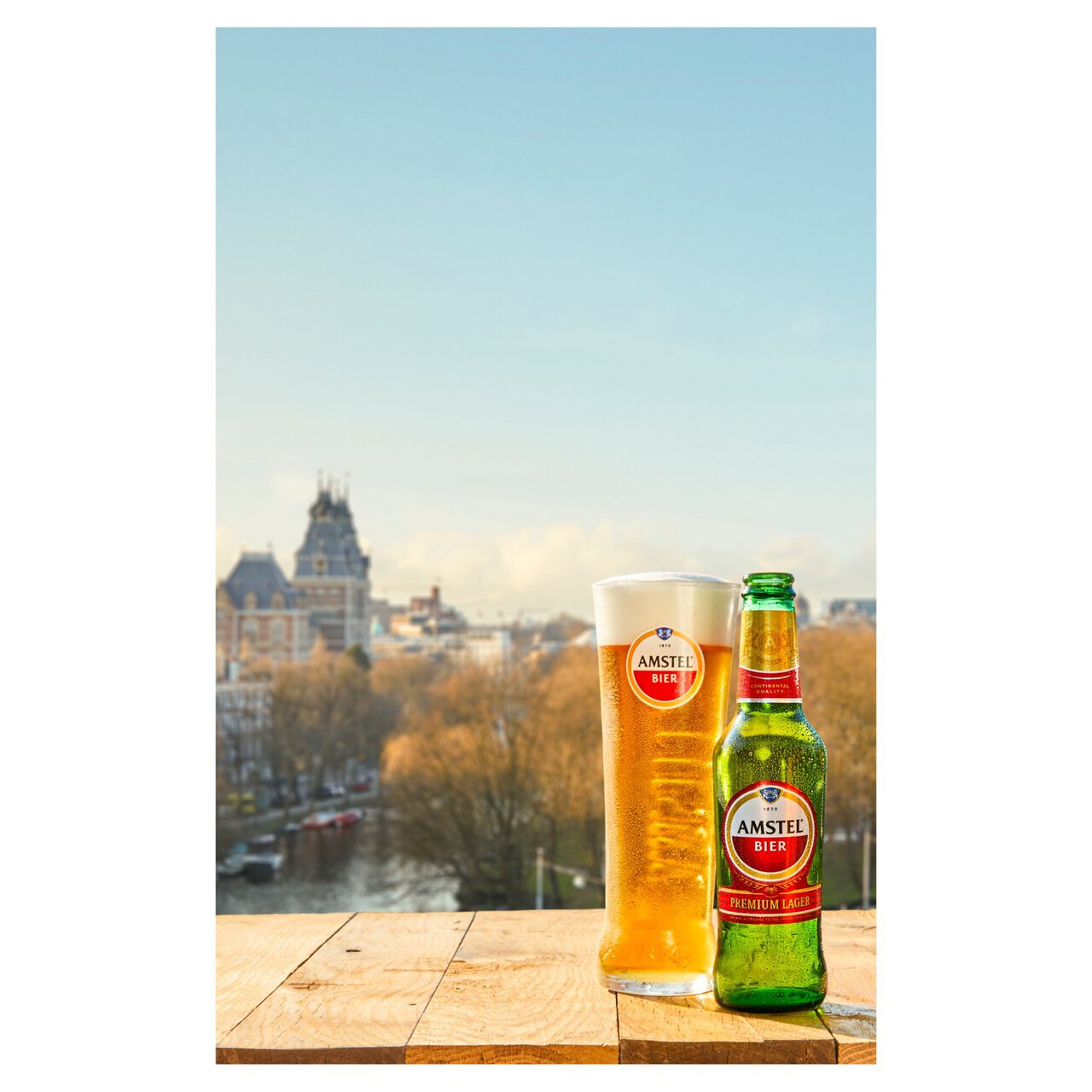 Amstel Lager Beer Bottles 4 x 300ml
