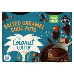 The Coconut Collaborative Dairy Free Salted Caramel Pots 4 x 45g
