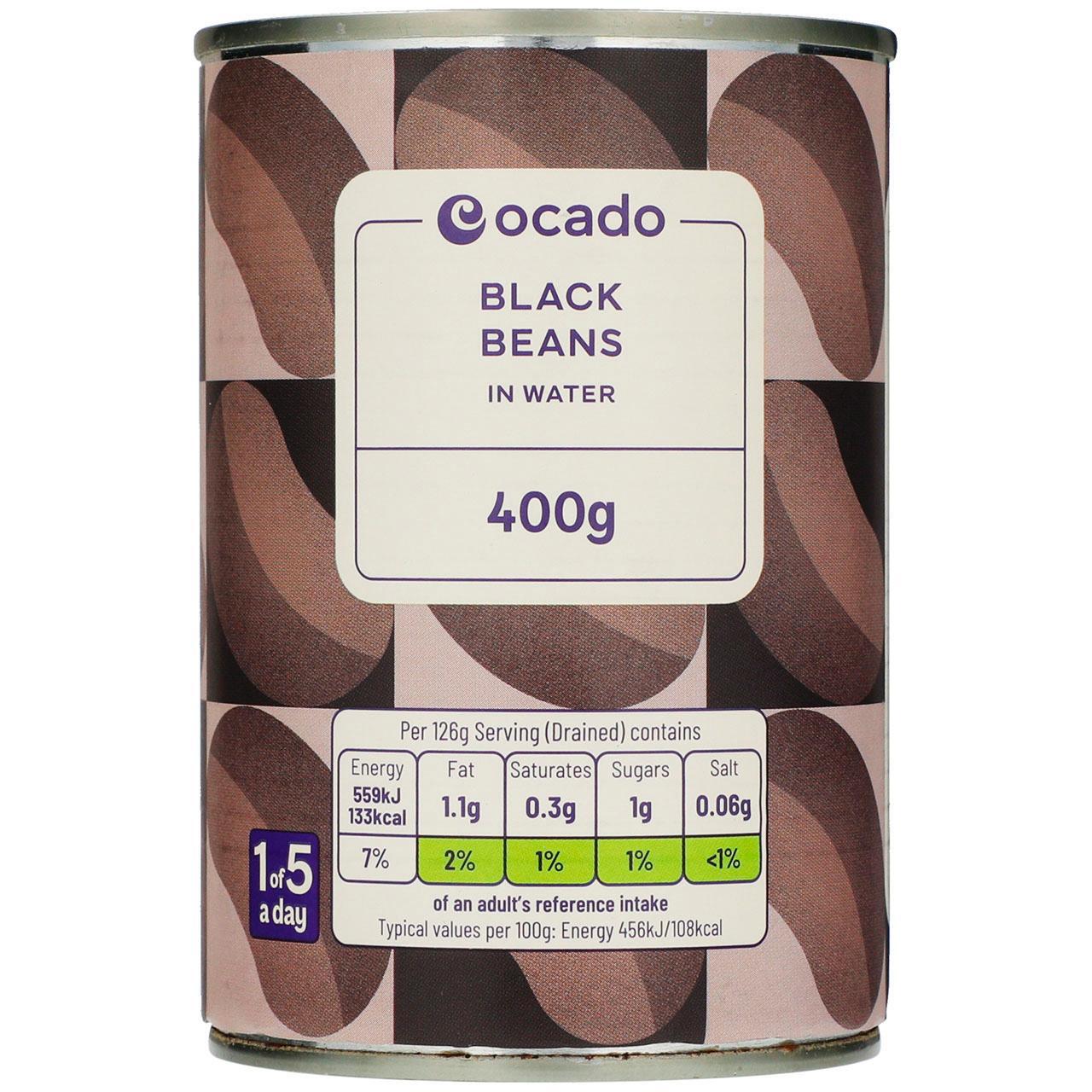 Ocado Black Beans in Water 400g