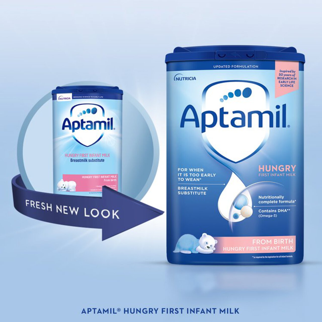 Aptamil Hungry First Infant Milk Powder, From Birth 800g