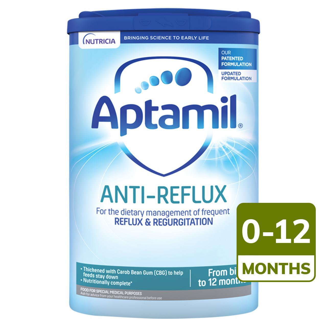 Aptamil Anti-Reflux Baby Milk Formula Powder from Birth to 12 Months 800g