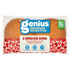 Genius Gluten Free Brioche Burger Buns 2 per pack