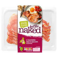 Better Naked Smoked Back Bacon Rashers 200g