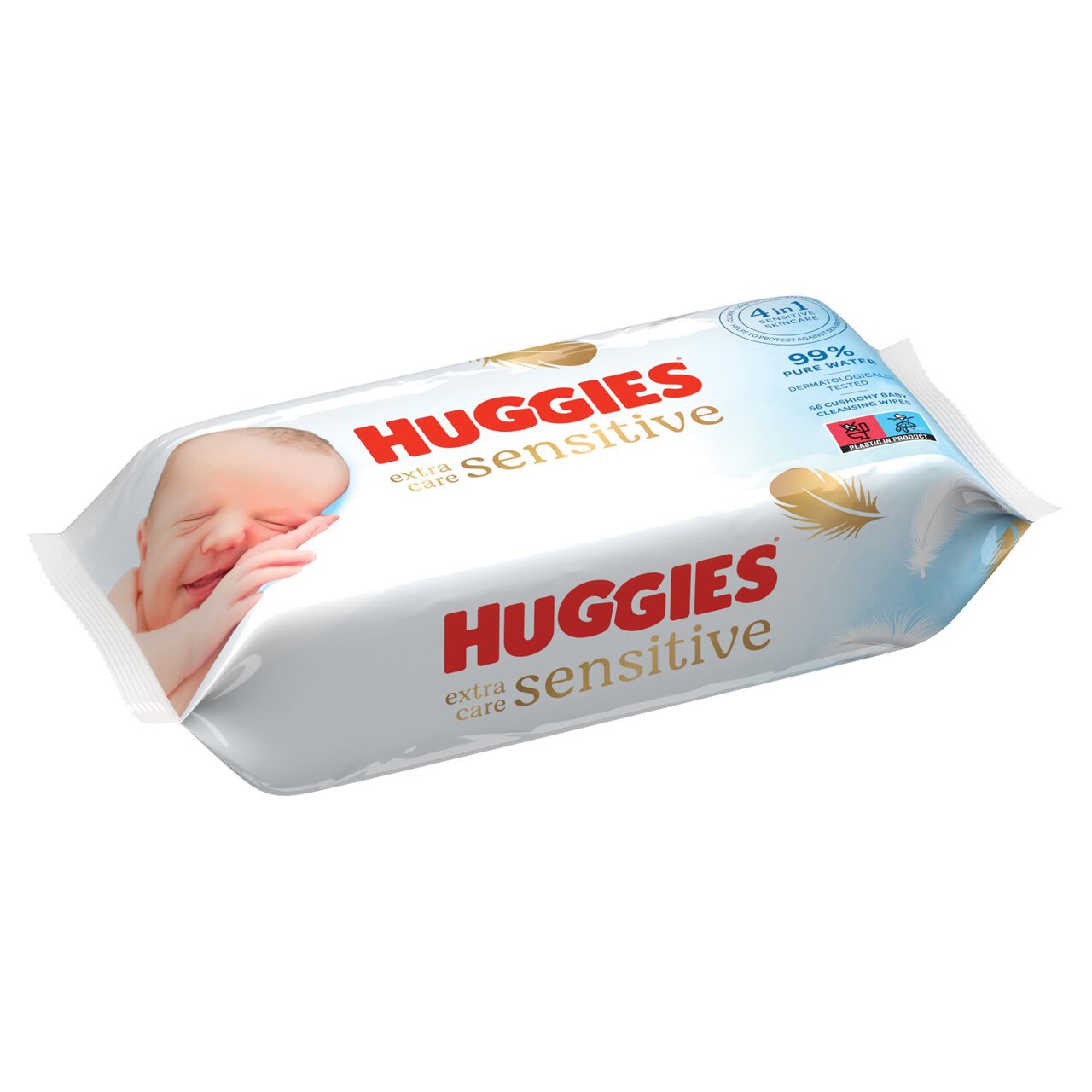 Huggies Extra Care Sensitive 99% Water Baby Wipes 56 per pack