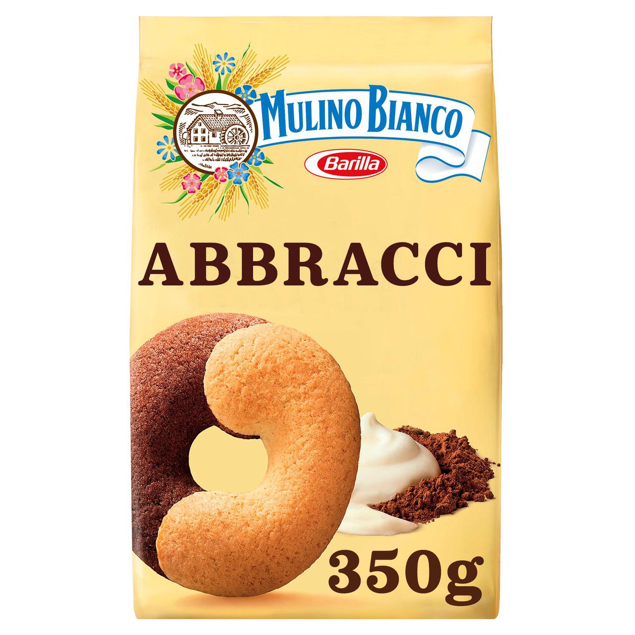 Biscuits Abraccio italien Crème Cacao 350gr Mulino