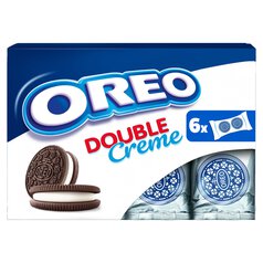 Oreo Double Creme Chocolate Sandwich Biscuit Lunchbox 6 Pack 170g