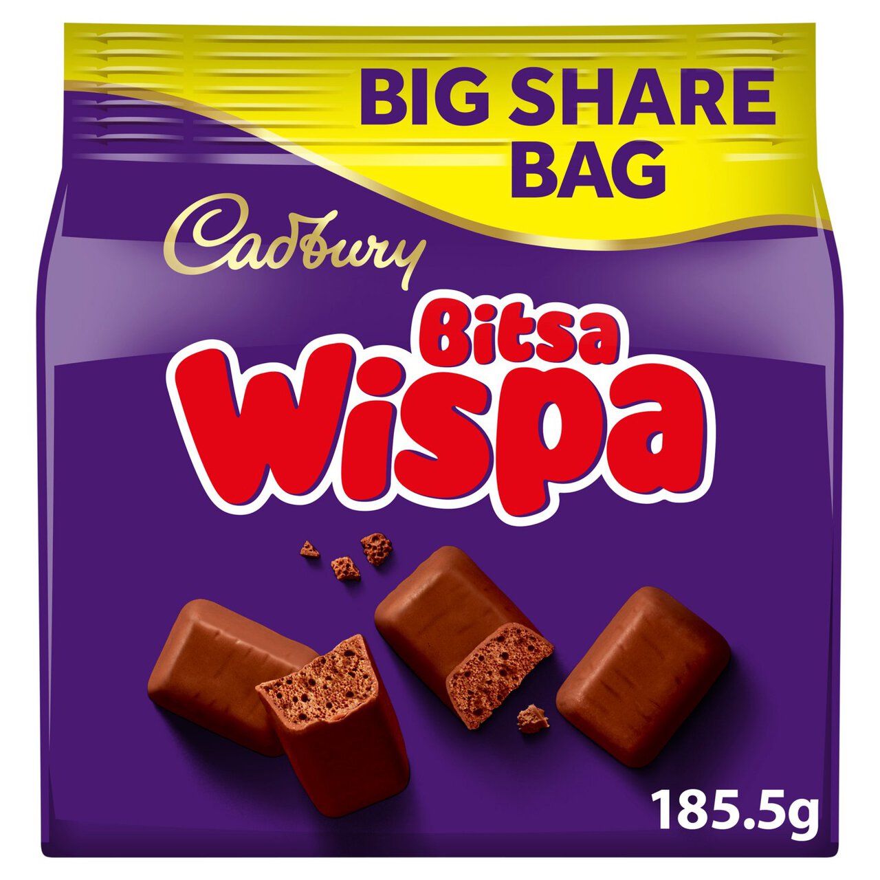 Cadbury Bitsa Wispa Chocolate Big Share Bag 185.5g