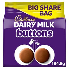Cadbury Dairy Milk Buttons Chocolate Big Share Bag 184.8g