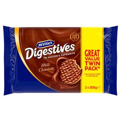 McVitie's Digestives Milk Chocolate Twin Pack 2 x 300g