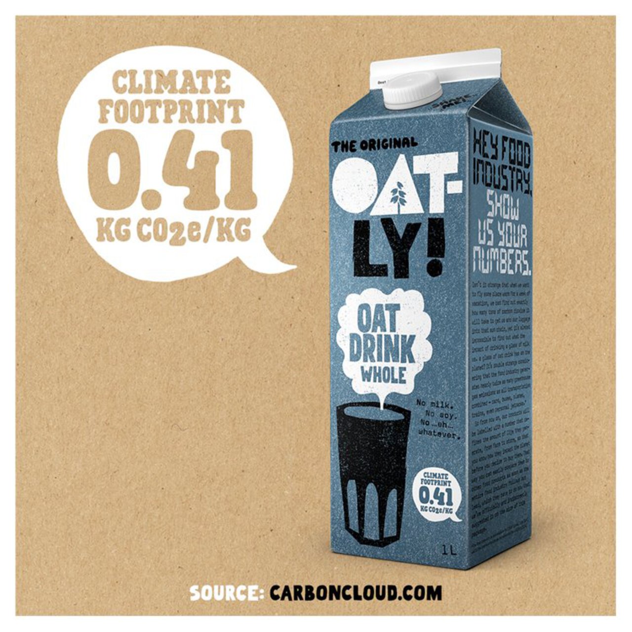 Oatly Oat Drink Whole Chilled 1l
