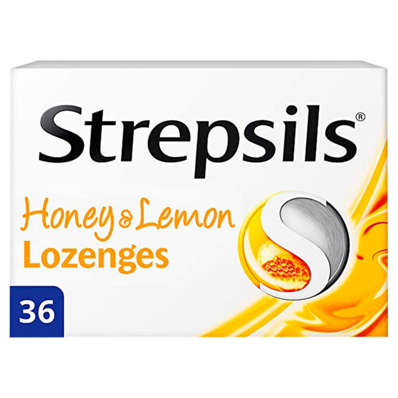 Strepsils Honey & Lemon Lozenges for Sore Throat 36 per pack