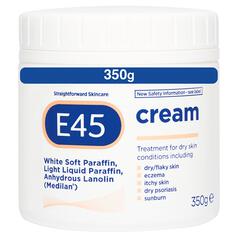 E45 Moisturiser Cream, body, face and hands cream for very dry skin 350g
