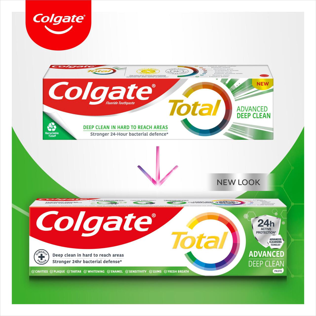 Colgate Total Advanced Deep Clean Toothpaste 3 x 75ml
