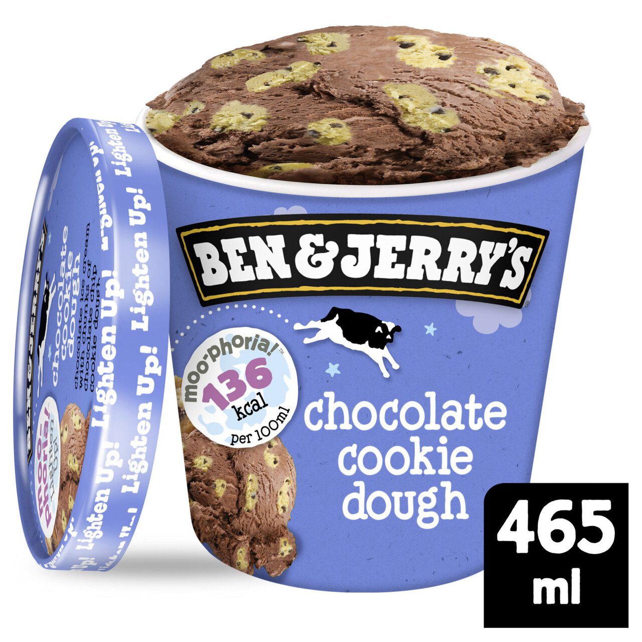 Ben & Jerry's Moo-phoria Chocolate Cookie Dough Light Ice Cream Tub 465ml