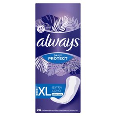 Always Dailies Extra Protect Long Plus Panty Liners 24 per pack