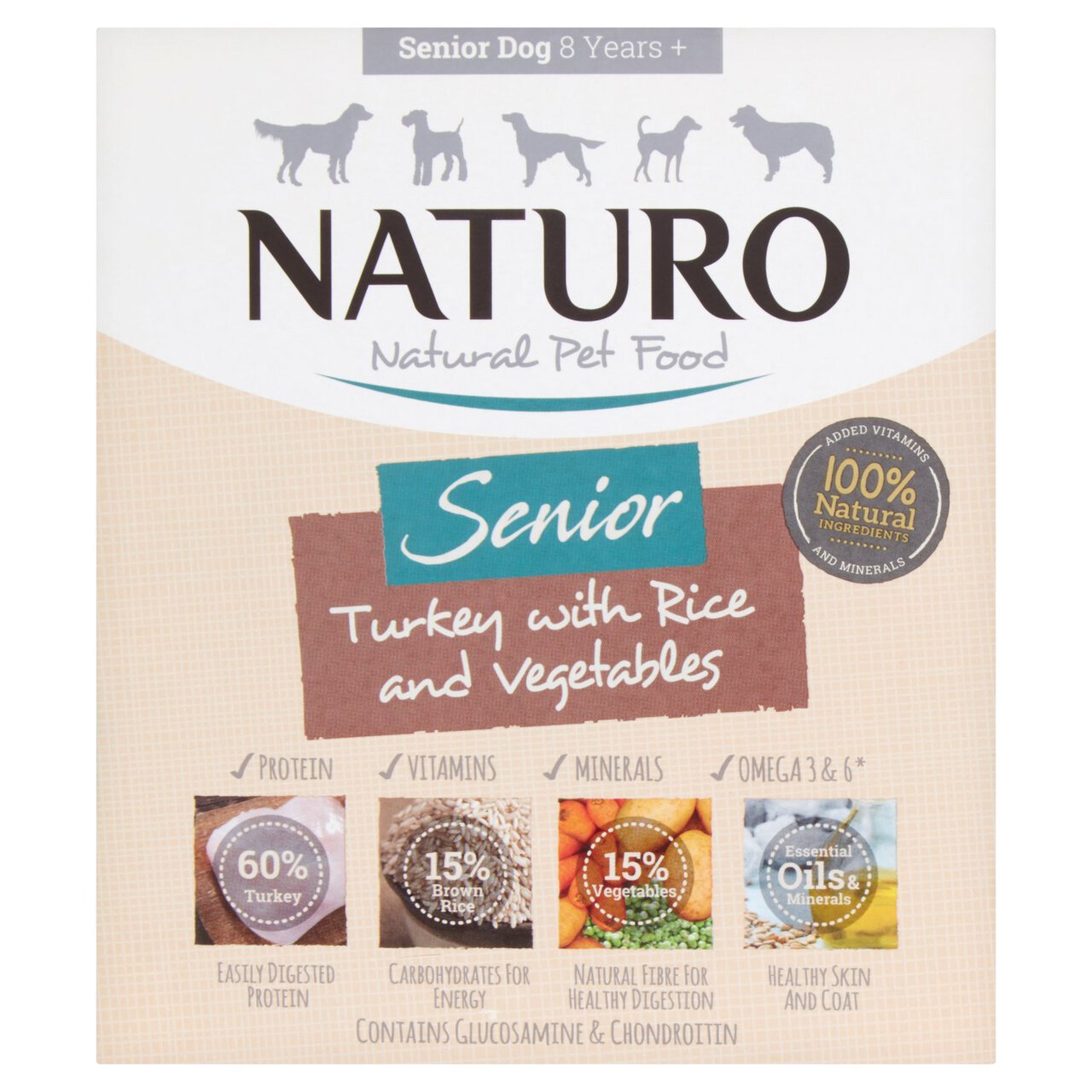 Naturo Senior Turkey & Rice with Vegetables 400g